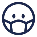 Facemask Circle SVG Icon